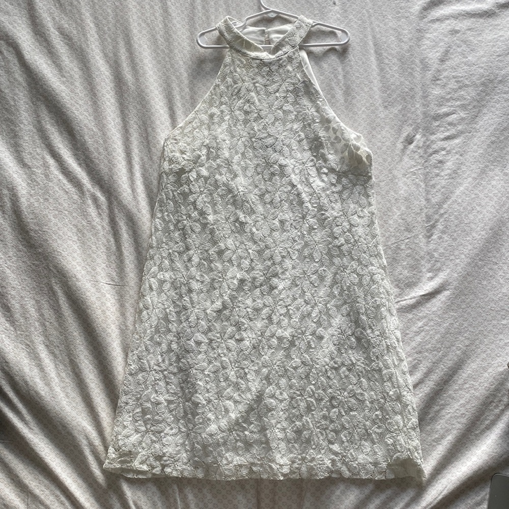 Lulus white lace dress